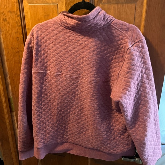 Patagonia Organic Cotton Quilted Pullover - Dusty Rose - Picture 4 of 4
